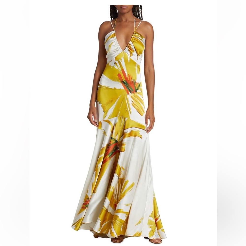 SILVIA TCHERASSI Cedrina Floral Maxi Dress